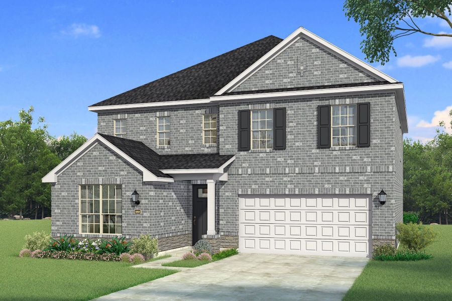 The Mirabel - Traditional 2 with Stone Elevation