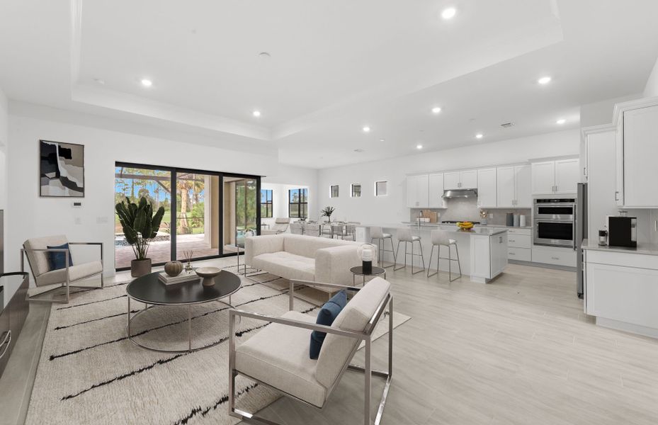 Furnished interior view inside a new home in Terreno, Naples (Image 8).