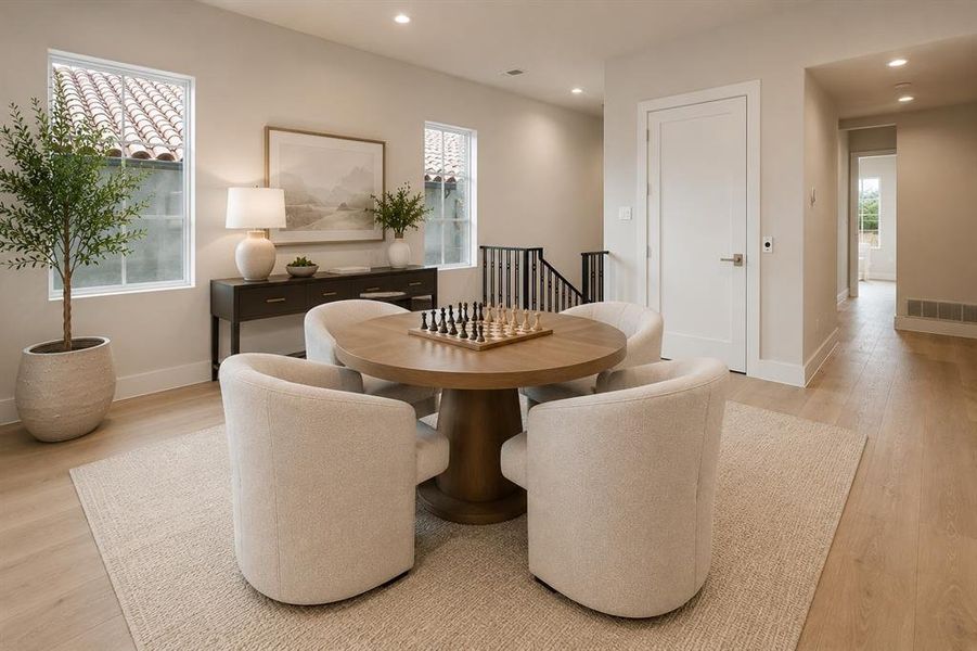 Virtually Staged Game Room