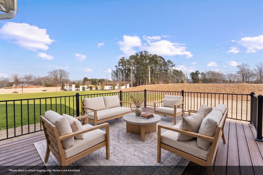 Exterior details and patio area of a home in Walnut Grove, Easley (Image 3).