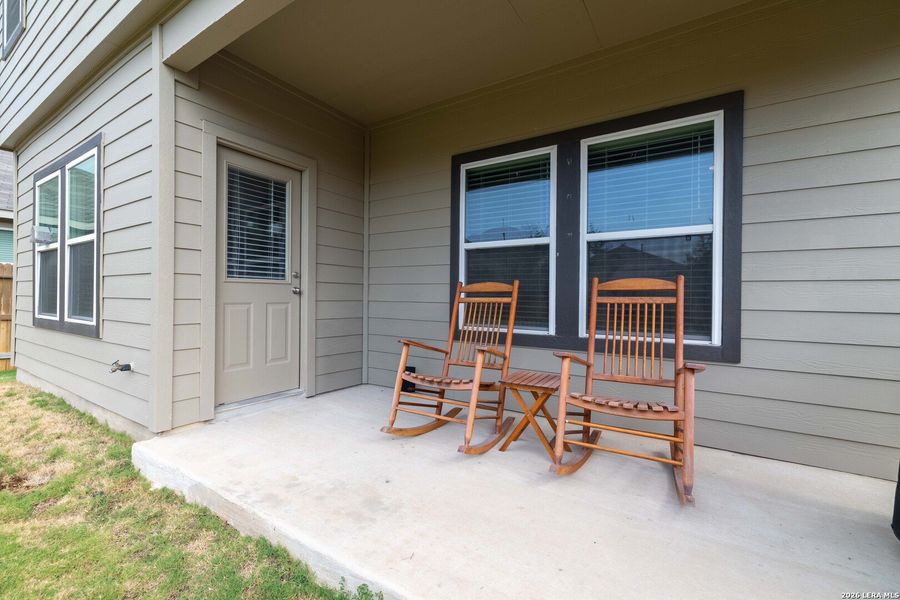 Exterior details and patio area of a home in , San Antonio (Image 21).