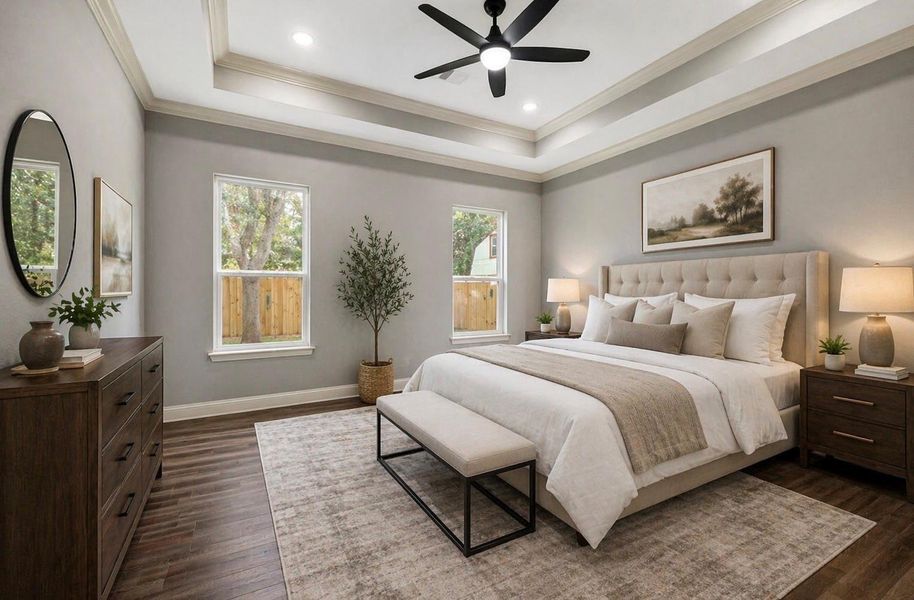 Furnished interior view inside a new home in , Baytown (Image 11).