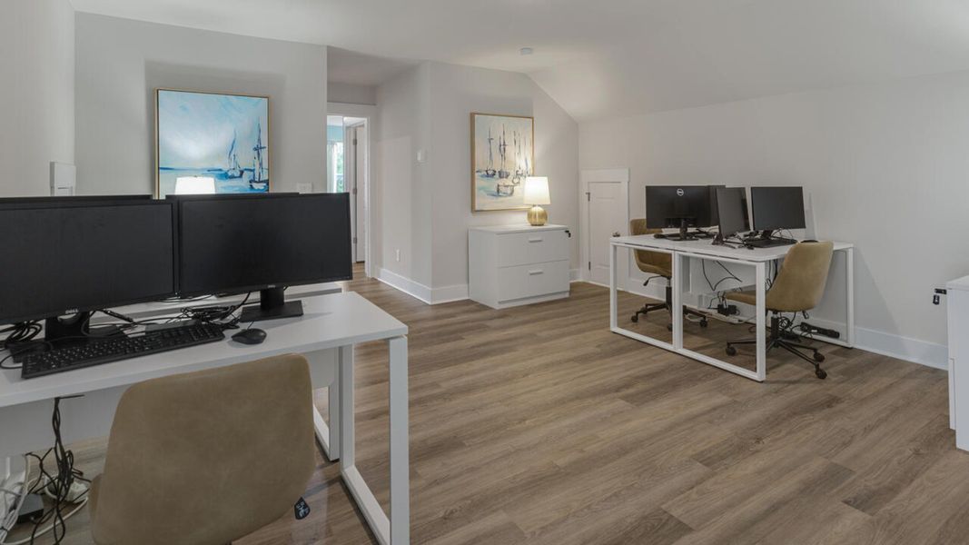 Representative furnished interior of a home built from the MADISON by D.R. Horton in Indigo Preserve, Leland (Image 33). Representative furnished interior of a home built from the MADISON by D.R. Horton in Indigo Preserve, Leland (Image 33).