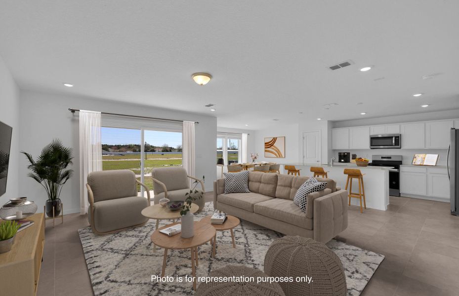 Furnished interior view inside a new home in Wells Landing, Jacksonville (Image 7).