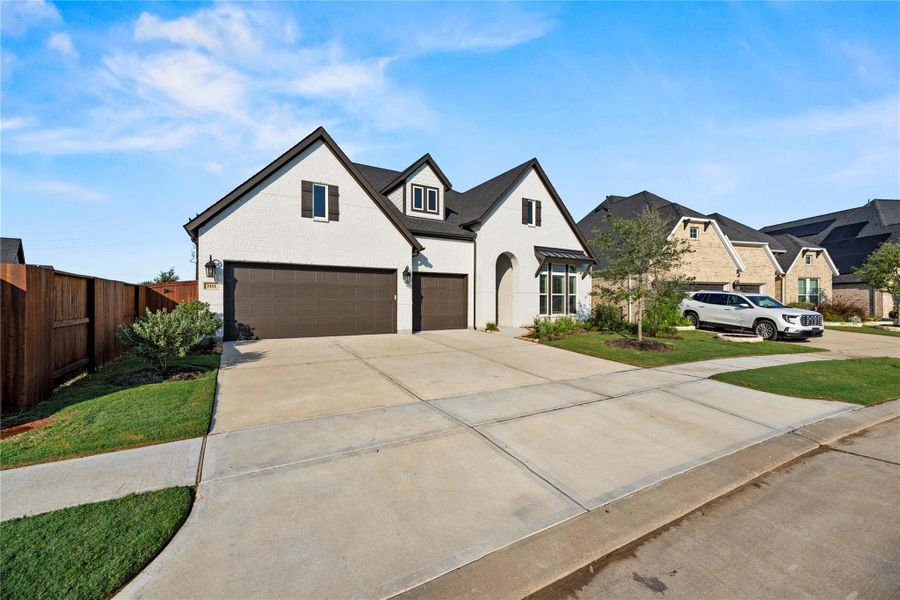 Front exterior of a new home in , Katy, TX, highlighting curb appeal (Image 24).