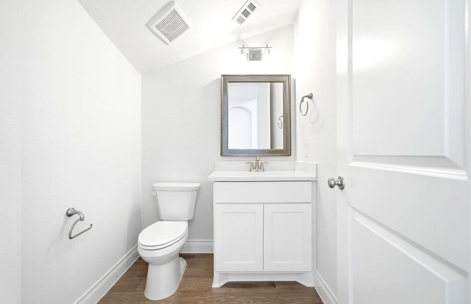 Furnished interior view inside a new home in Bridgeland 60′, Cypress (Image 4).