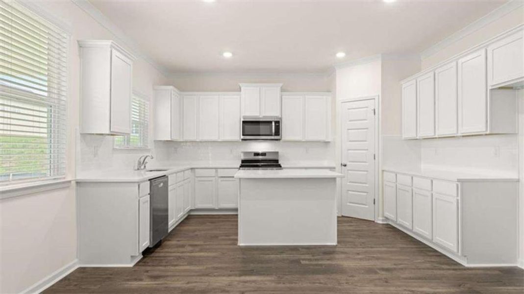 Furnished interior view inside a new home in Independence, Loganville (Image 11). Furnished interior view inside a new home in Independence, Loganville (Image 11).