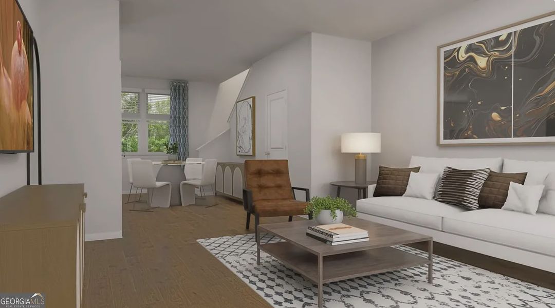 Furnished interior view inside a new home in Sherwood Manor, College Park (Image 6). Furnished interior view inside a new home in Sherwood Manor, College Park (Image 6).