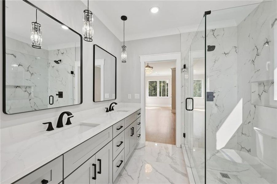 Furnished interior view inside a new home in , Lawrenceville (Image 11).