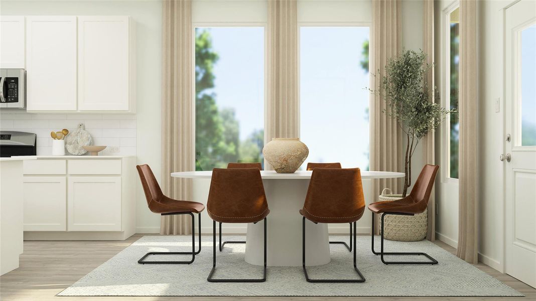 Furnished interior view inside a new home in Meadowlark Preserve: Lonestar Collection, Pflugerville (Image 17). Furnished interior view inside a new home in Meadowlark Preserve: Lonestar Collection, Pflugerville (Image 17).