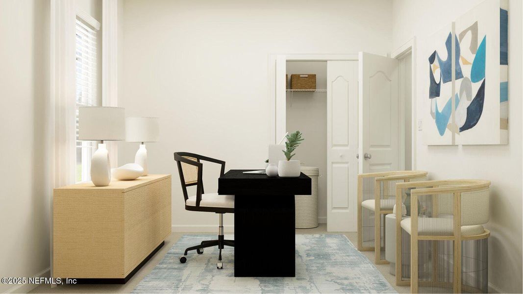 Furnished interior view inside a new home in Silver Falls Single Family at SilverLeaf, St. Augustine (Image 7).