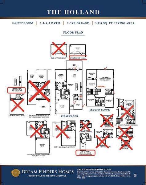 2D floor plan layout of this home in Cherrywood Estates, Summerville, SC (Image 5).