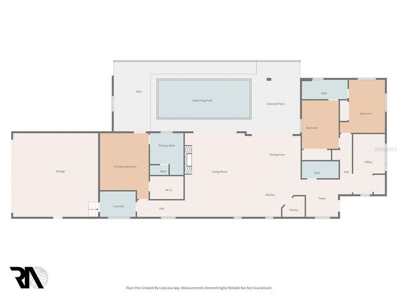 2D floor plan layout of this home in , St. Petersburg, FL (Image 3).