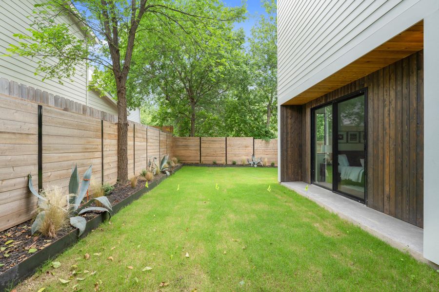 Exterior details and patio area of a home in , Austin (Image 22).