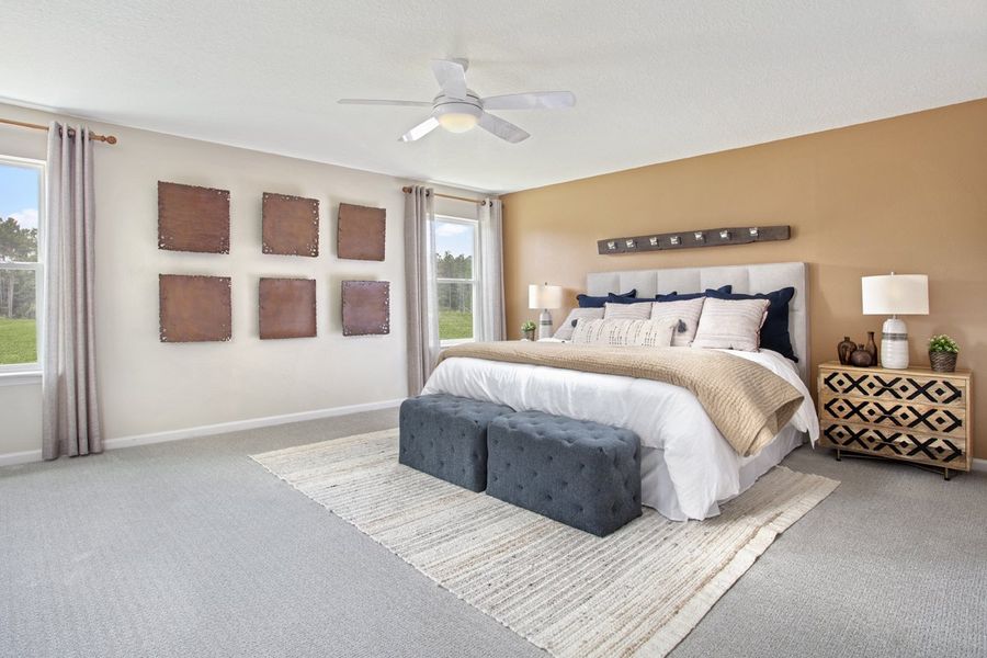 Representative furnished interior of a home built from the 2566 by KB Home in Hawkes Meadow, Jacksonville (Image 8). Representative furnished interior of a home built from the 2566 by KB Home in Hawkes Meadow, Jacksonville (Image 8).