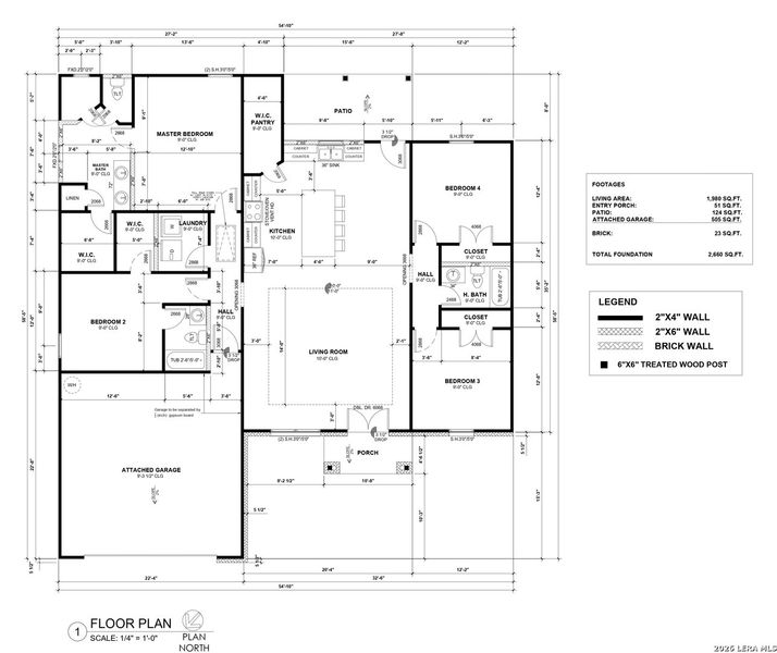 2D floor plan layout of this home in , San Antonio, TX (Image 4).