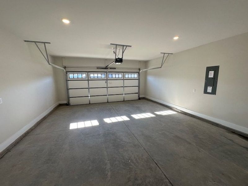 This spacious garage offers ample room for vehicle