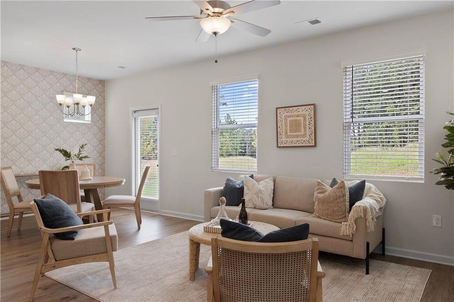 Furnished interior view inside a new home in Walden Park – The Retreat, Jonesboro (Image 32).