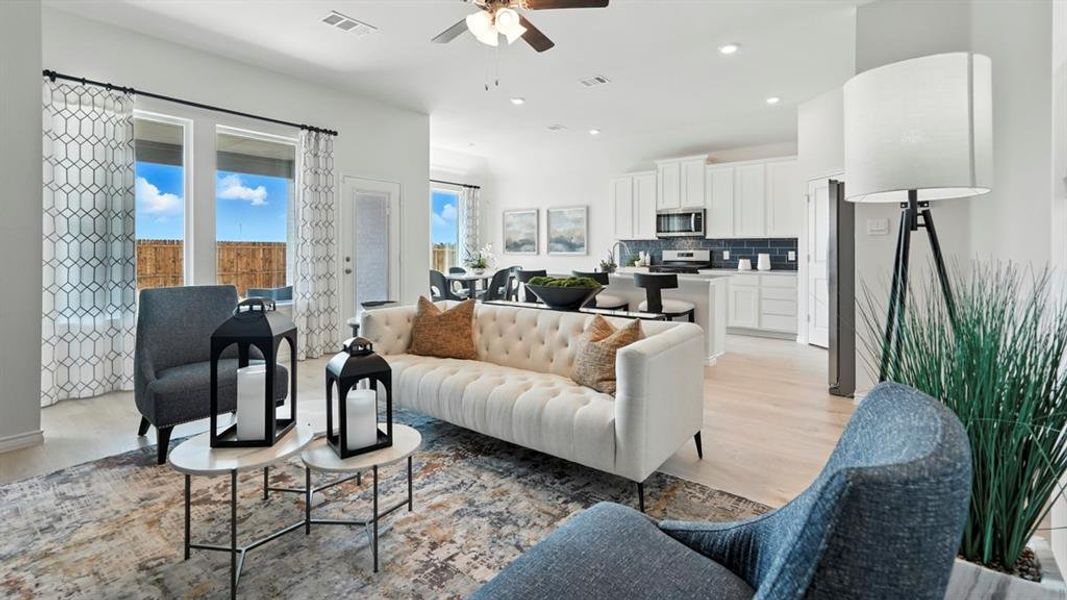 Furnished interior view inside a new home in Lakewood Trails, Forney (Image 8).