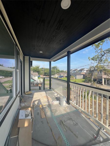 Front balcony in progress