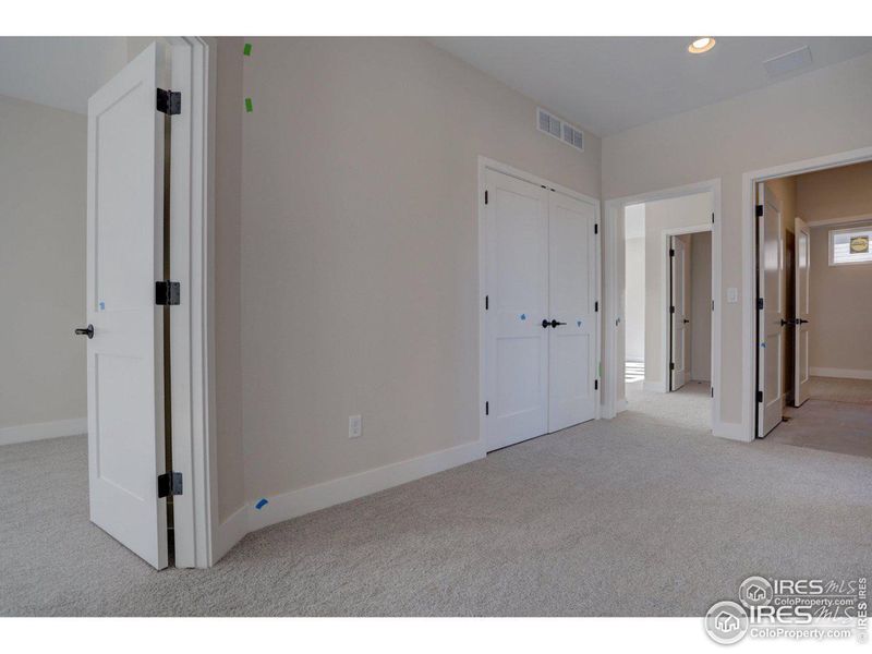 Upper level hall and linen closet