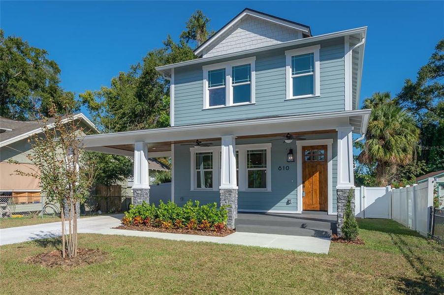 Exterior details and patio area of a home in , Tampa (Image 32). Exterior details and patio area of a home in , Tampa (Image 32).