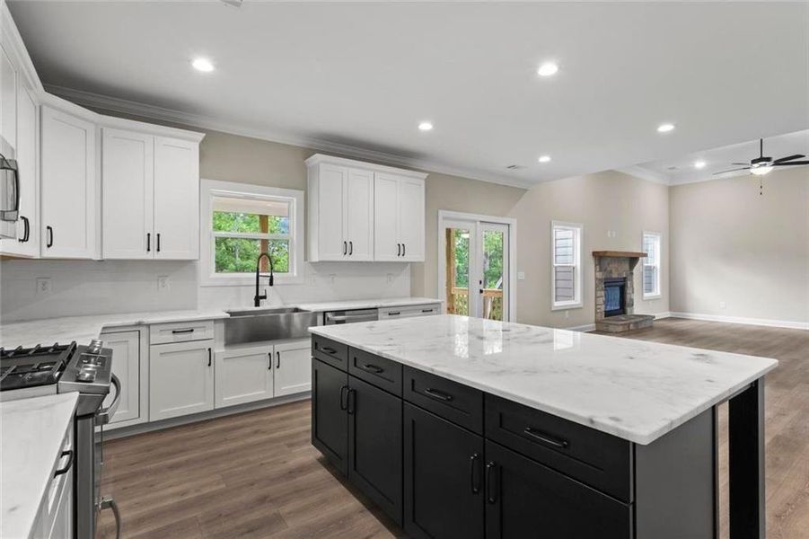 Furnished interior view inside a new home in , Dallas (Image 9).