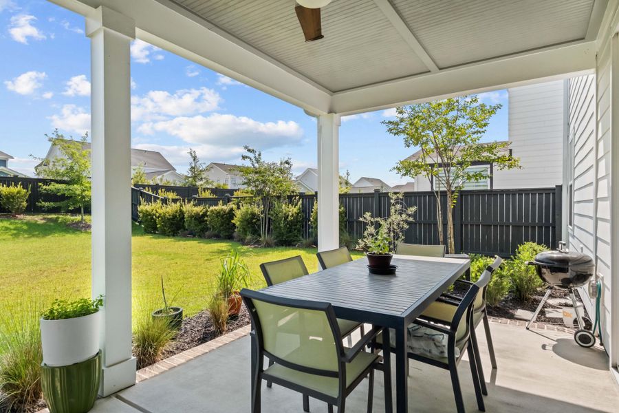 Exterior details and patio area of a home in , Summerville (Image 24).