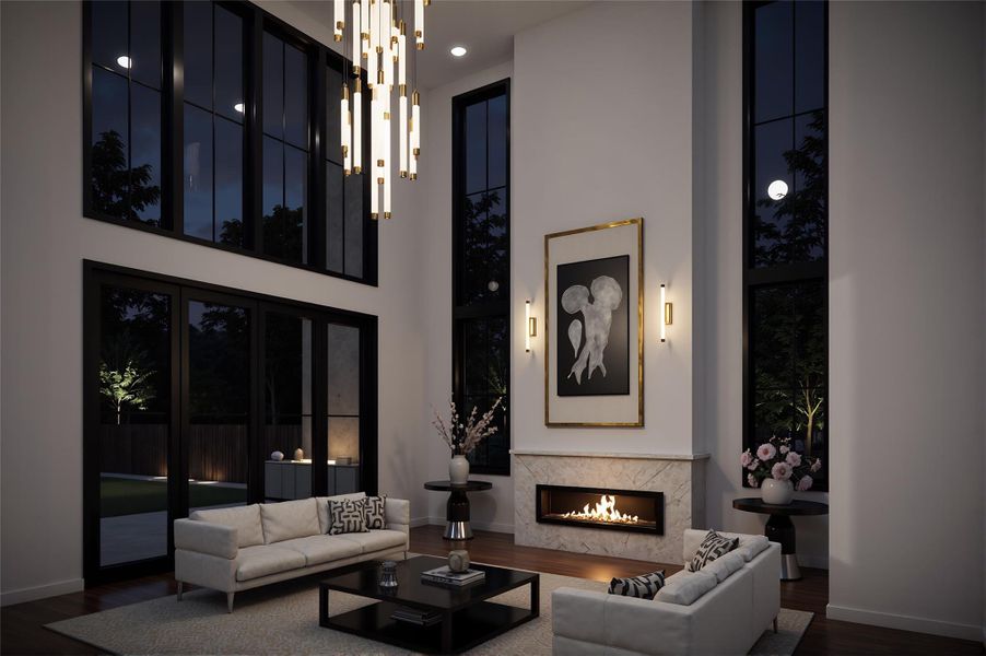 Furnished interior view inside a new home in , Houston (Image 7). Furnished interior view inside a new home in , Houston (Image 7).