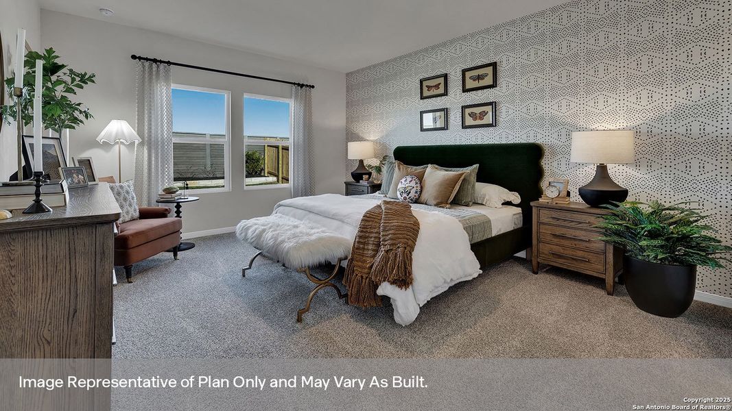 Furnished interior view inside a new home in Whisper South, San Marcos (Image 27).