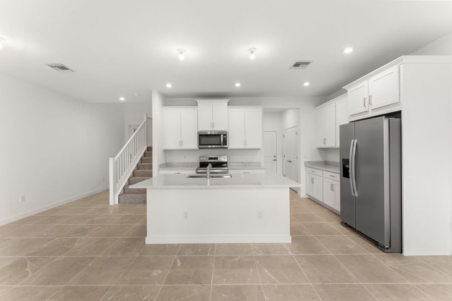 Furnished interior view inside a new home in Forest – Townhomes, Lake Worth (Image 3). Furnished interior view inside a new home in Forest – Townhomes, Lake Worth (Image 3).