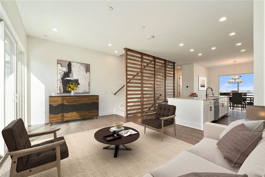 Second Floor Great Room:Photos including furniture are virtually staged; furniture is not included with this home. Second Floor Great Room:Photos including furniture are virtually staged; furniture is not included with this home.