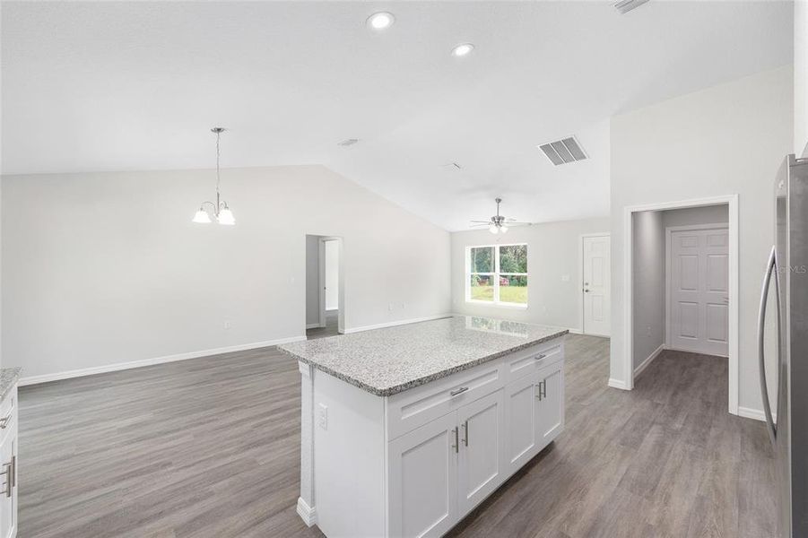 Furnished interior view inside a new home in , Ocklawaha (Image 8).