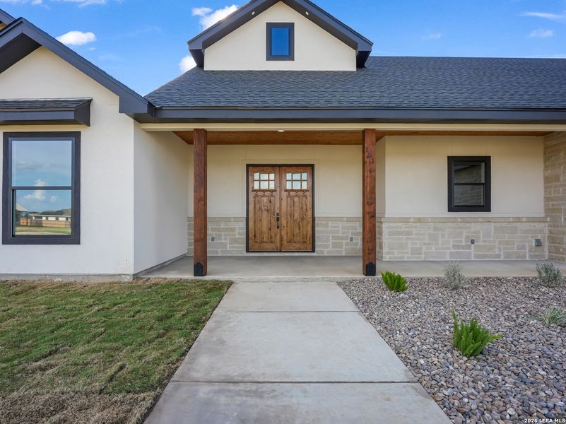 Exterior details and patio area of a home in , Lytle (Image 3). Exterior details and patio area of a home in , Lytle (Image 3).