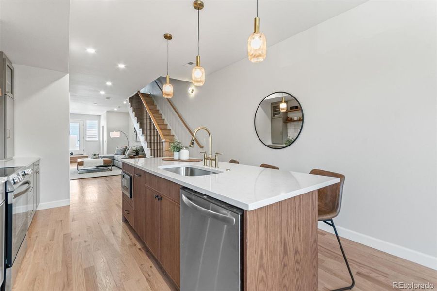 Furnished interior view inside a new home in , Denver (Image 30).