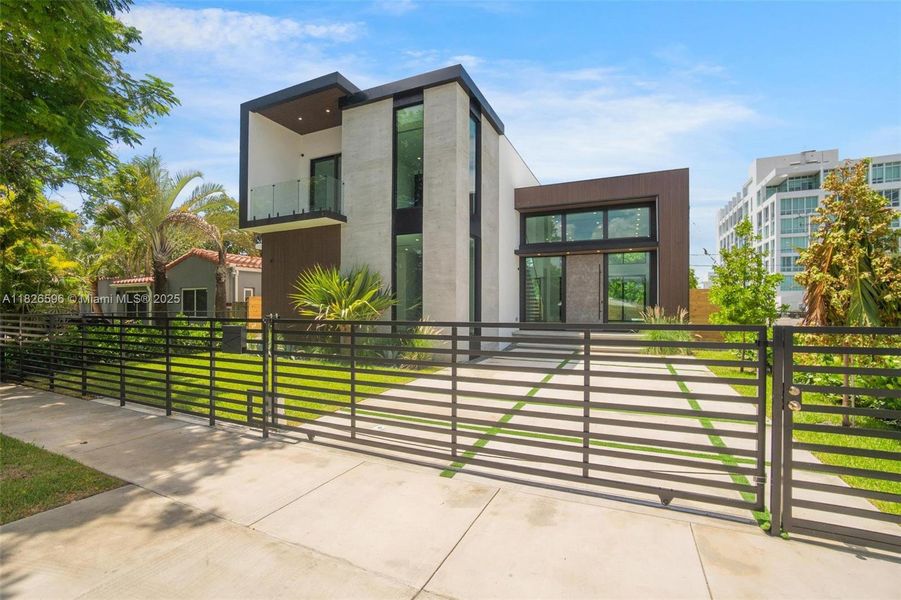 Exterior details and patio area of a home in , Miami (Image 37). Exterior details and patio area of a home in , Miami (Image 37).