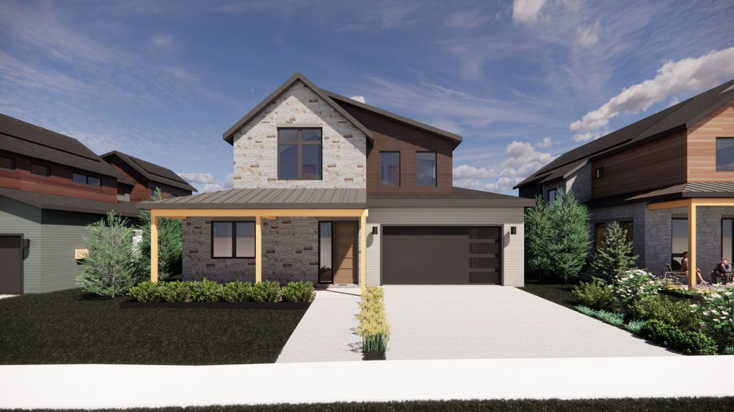 Exterior Color Palette 4:The Larkspur in Exterior Color Palette 4, offering a soft, refined color story with elevated curb appeal. Exterior Color Palette 4:The Larkspur in Exterior Color Palette 4, offering a soft, refined color story with elevated curb appeal.