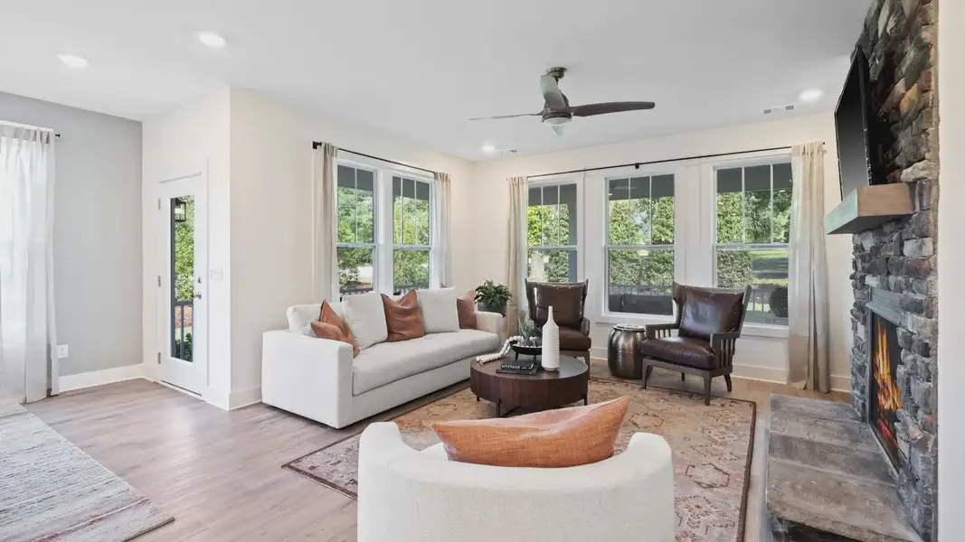 Representative furnished interior of a home built from the Augusta by DRB Homes in Woodglen, Piedmont (Image 12).