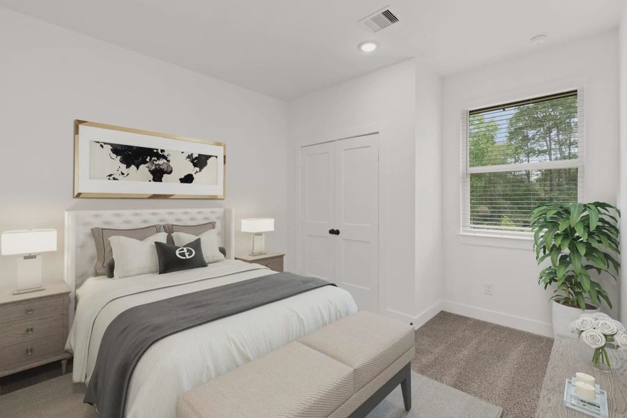 Representative furnished interior of a home built from the Cheverny by Chesmar Homes in Bridgeland Chateau, Cypress (Image 15).