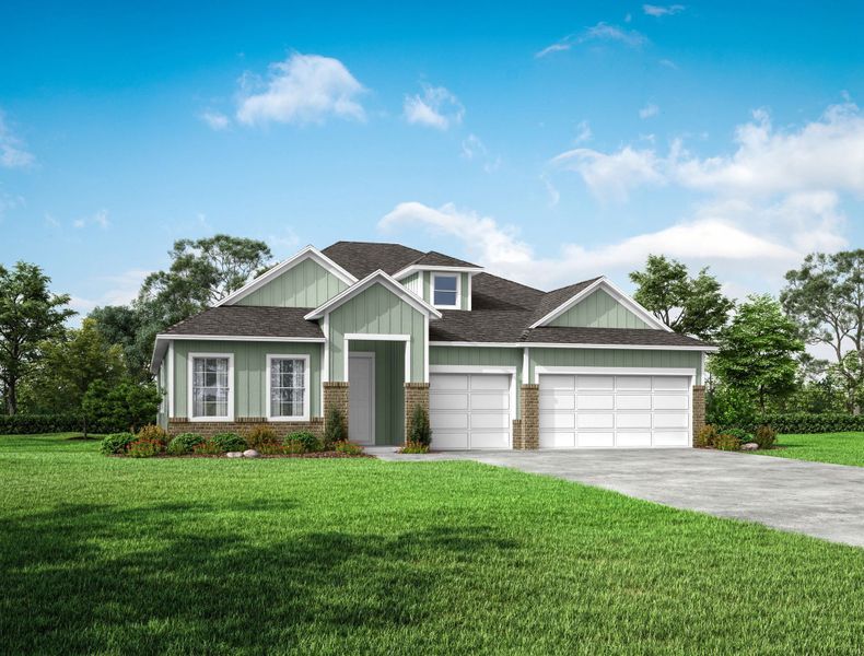 Representative exterior photo of a completed home built from the Venice by Maronda Homes in Seminole Bend, Pensacola, FL (Image 2).