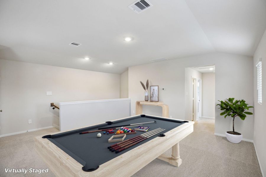 Furnished interior view inside a new home in Landing Meadows - Premier Series, New Caney (Image 14).