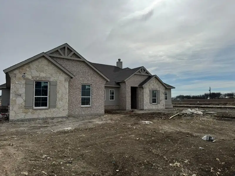 In-progress construction of a new home in Rocky Top, Krum, TX (Image 3). In-progress construction of a new home in Rocky Top, Krum, TX (Image 3).