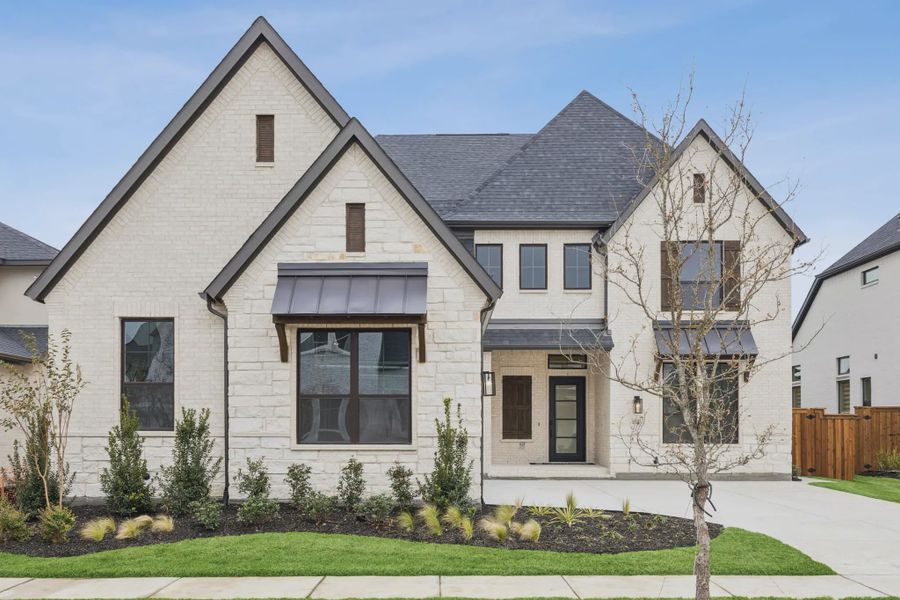 Representative exterior photo of a completed home built from the Danville by Chesmar Homes in Canyon Falls, Argyle, TX (Image 22).