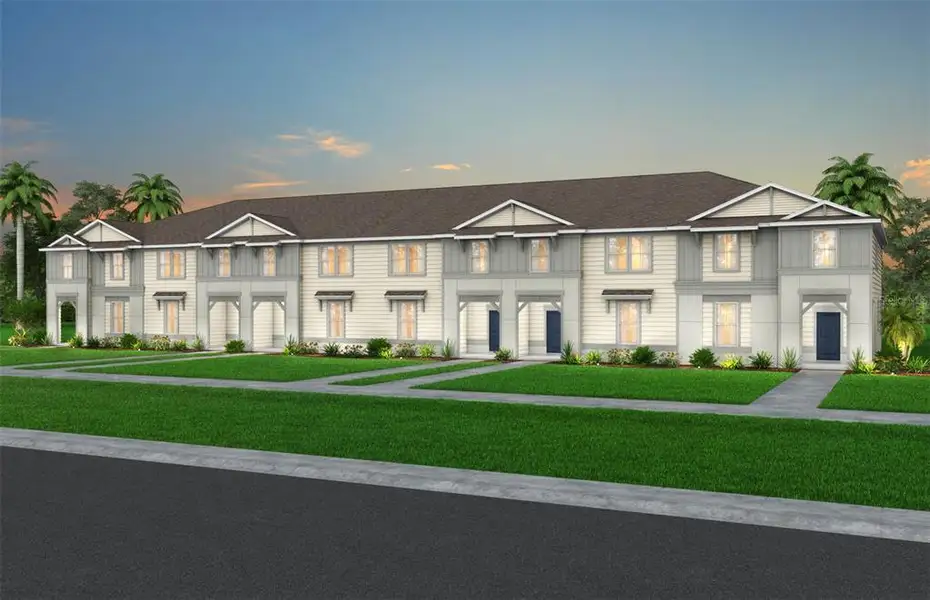 Front exterior of a new home in , Clermont, FL, highlighting curb appeal (Image 1). Front exterior of a new home in , Clermont, FL, highlighting curb appeal (Image 1).