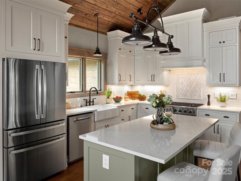 Furnished interior view inside a new home in , Maggie Valley (Image 10).