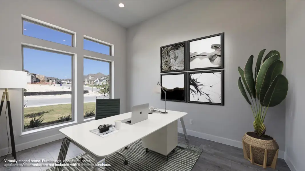 Representative furnished interior of a home built from the 3069W by Perry Homes in Briarley, Montgomery (Image 6).