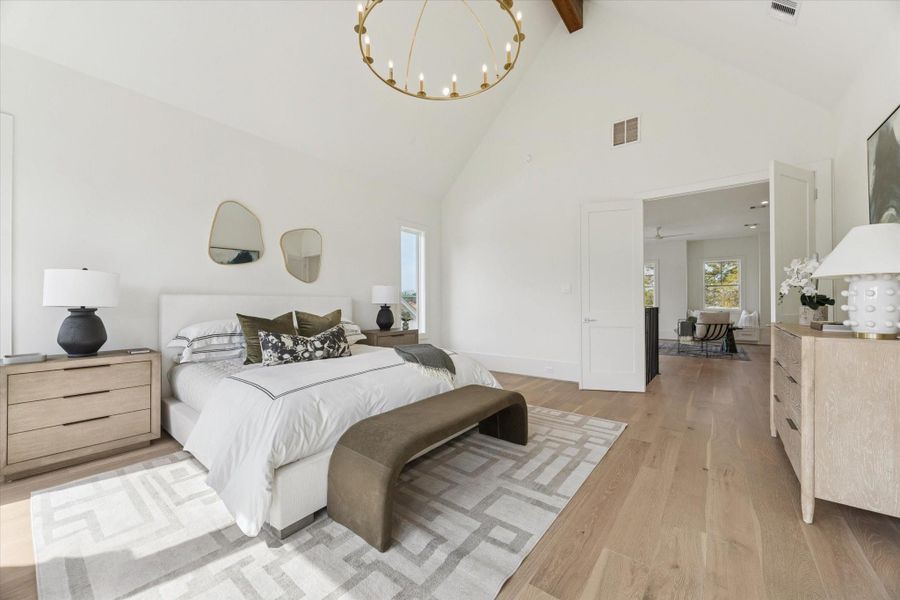 Furnished interior view inside a new home in , Houston (Image 27).