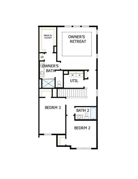 2D floor plan layout of this home in Grandview Terrace, Canton, GA (Image 3).