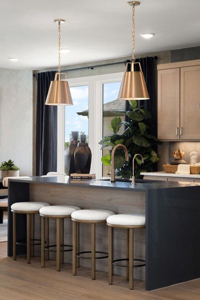 Furnished interior view inside a new home in Terrace Collection At Turner's Crossing, Buda (Image 24).