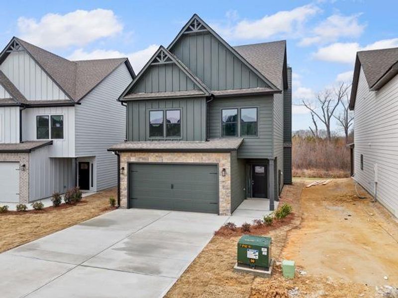 Front exterior of a new home in , Cartersville, GA, highlighting curb appeal (Image 17). Front exterior of a new home in , Cartersville, GA, highlighting curb appeal (Image 17).